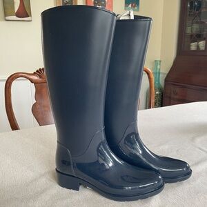 Sam Edelman Navy Blue Sydney Tall Rain Boots